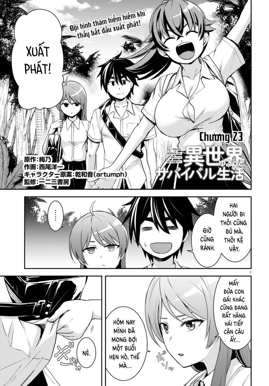 isekai yurutto survival seikatsu: gakkou no minna to isekai no mujintou ni tenishitakedo ore dake chapter 23 - Trang 5